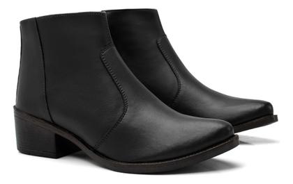 Imagem de Bota Coturno Feminina Conforto Estilo Cano Curto