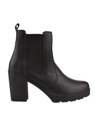 Imagem de Bota Coturno Feminino Cano Curto  Chelsea Jeca Com Elástico Salto Alto