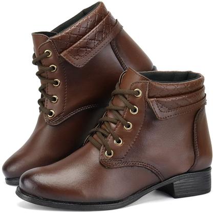 Imagem de Bota Coturno Feminino Casual Botinha Inverno Barato