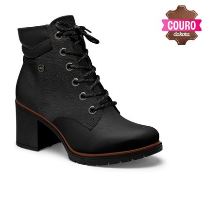 Imagem de Bota Coturno Feminino Preto Dakota Solado Tratorado Estilo Casual D0391