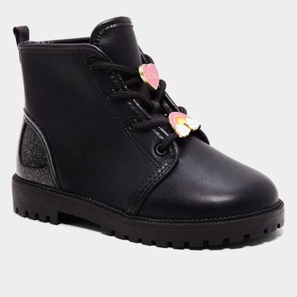 Imagem de Bota Coturno Infantil Molekinha Baby Gliter Menina