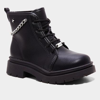 Imagem de Bota Coturno Infantil Molekinha Corrente Menina