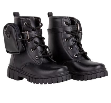 Imagem de Bota Coturno Infantil Tratorada Com Bolsa Nilqi 1500.1.1