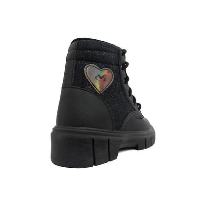 Imagem de Bota Coturno Infantil ViaVip 5600 com Glitter e Coração
