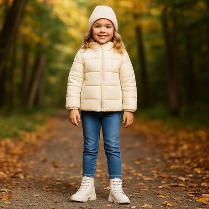 Imagem de Bota Coturno Infantil ViaVip 5600 com Glitter e Coração