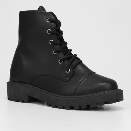 Imagem de Bota Coturno Look Fashion Cano Médio Feminina