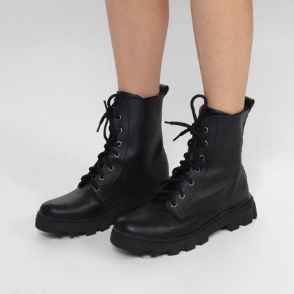 Imagem de Bota Coturno Look Fashion Lisa Tratorada Feminina