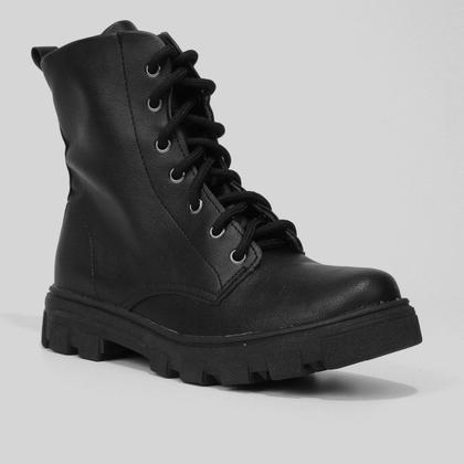 Imagem de Bota Coturno Look Fashion Lisa Tratorada Feminina
