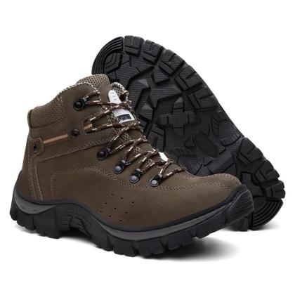 Imagem de Bota coturno masculino adventure couro legítimo trilha