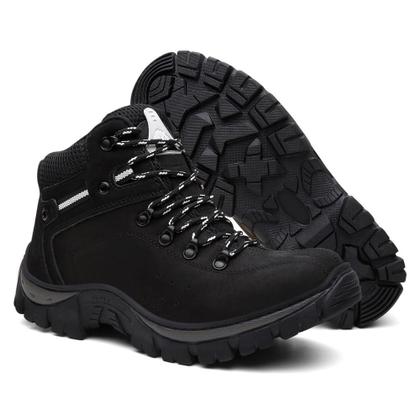 Imagem de Bota coturno masculino adventure couro legítimo trilha