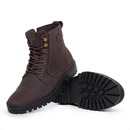 Imagem de Bota Coturno Masculino Casual Couro Confortável Alaska