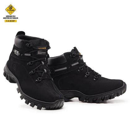 Imagem de Bota coturno Master Boots unissex preta segurança com c.a