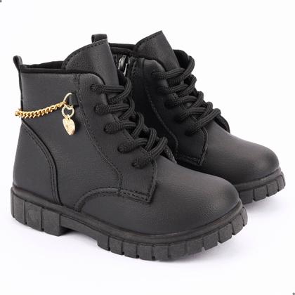 Imagem de Bota Coturno Menina Infantil Corrente Tratorado Feminino - 82.015-002