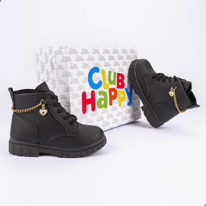 Imagem de Bota Coturno Menina Infantil Corrente Tratorado Feminino - 82.015-002