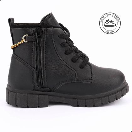 Imagem de Bota Coturno Menina Infantil Corrente Tratorado Feminino - 82.015-002