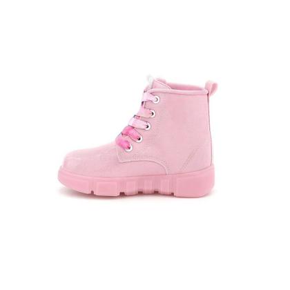 Imagem de Bota Coturno Menina Novopé Glitter Rosa Claro Led 50001397