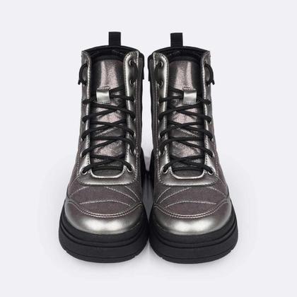 Imagem de Bota Coturno MeninaTweenie Store Matelassê-Grafite