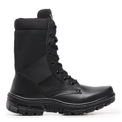 Imagem de Bota Coturno Militar Acero Modelo Infantaria Preto sem Zíper com Cano Alto