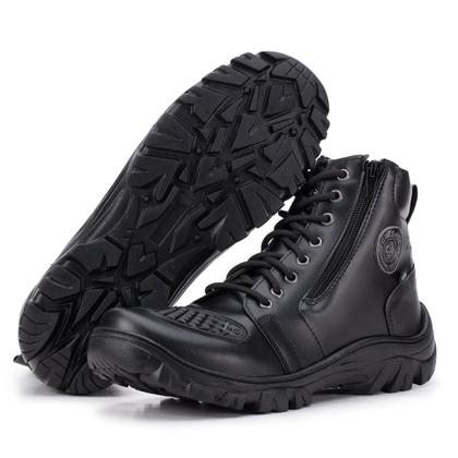 Imagem de Bota Coturno Militar Motociclista Ziper Lateral Crshoes 8020