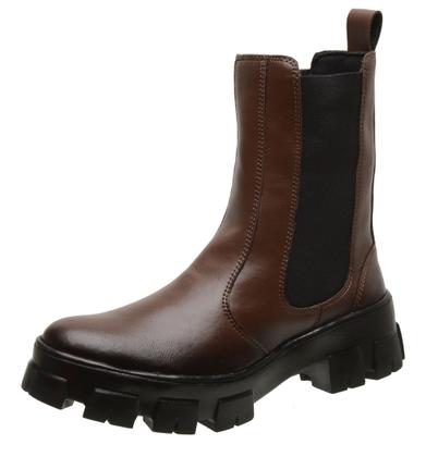 Imagem de Bota Coturno Modinha Inverno Solado Tratorado Alto Cano Médio Gmm Shoes