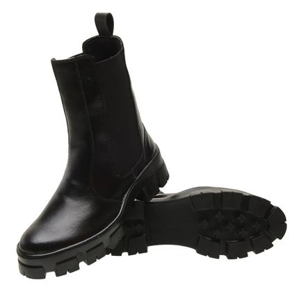 Imagem de Bota Coturno Modinha Inverno Solado Tratorado Alto Cano Médio Gmm Shoes