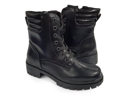 Imagem de Bota Coturno Mooncity Cano Médio Salto Bloco Feminina 72285