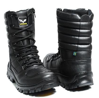 Imagem de Bota Coturno Motoboy  Tático Militar Cano Alto Venan 