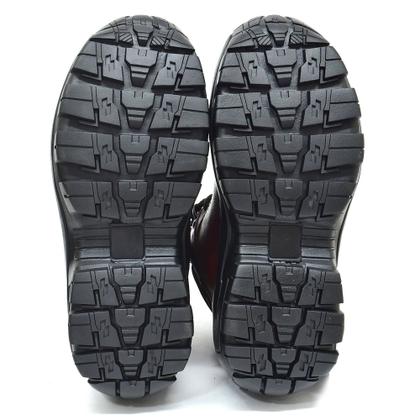 Imagem de Bota Coturno Preto 100 Couro com C.A bico PVC REF04 Preto