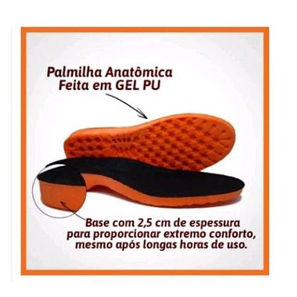 Imagem de Bota Coturno Preto 100 Couro com C.A bico PVC REF04 Preto