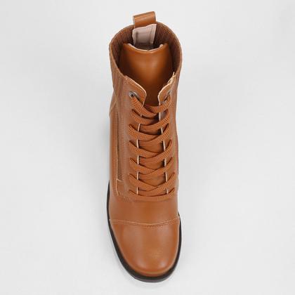 Imagem de Bota Coturno Sua Cia Salto Bloco Feminina