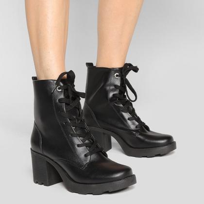 Imagem de Bota Coturno Sua Cia Salto Bloco Médio Feminina