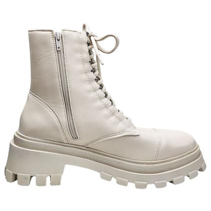 Imagem de Bota Coturno Tratorado com Corrente - Off White