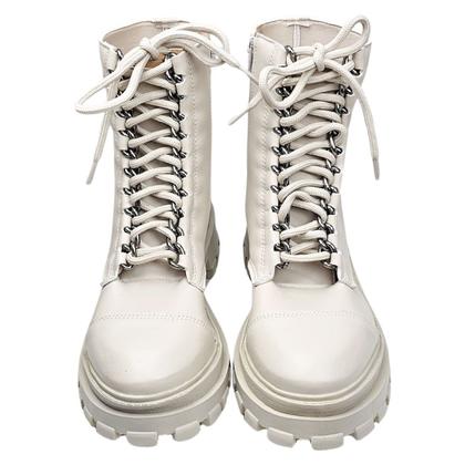 Imagem de Bota Coturno Tratorado com Corrente - Off White