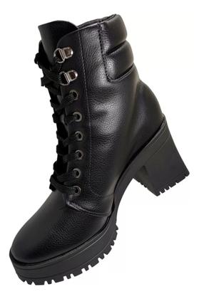 Imagem de Bota Coturno Vizzano Salto Bloco Feminino 3091.102 Original