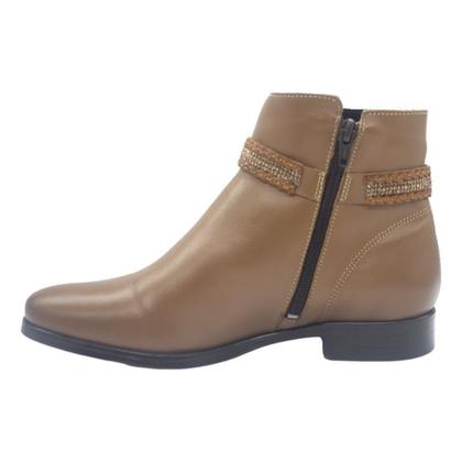 Imagem de Bota couro newborn cano curto feminina 9862