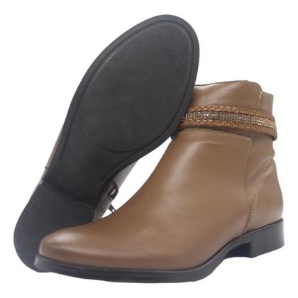 Imagem de Bota couro newborn cano curto feminina 9862