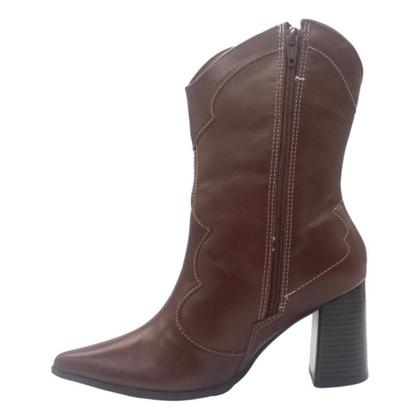 Imagem de Bota couro ramarim cano medio feminina 2568104
