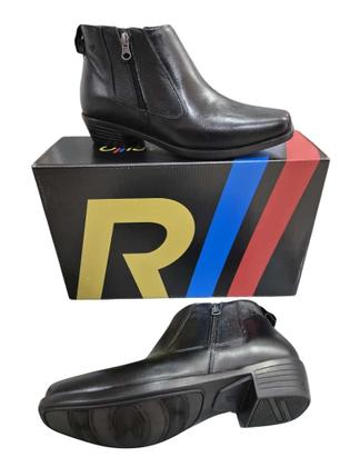 Imagem de Bota coutry rafarillo em couro 3491-00 com zíper cano curto