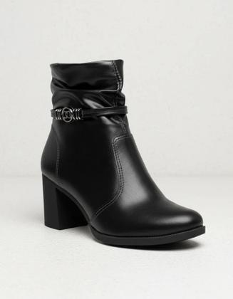 Imagem de Bota Dakota Casual De Salto Bloco Detalhe Metalico Super Leve e Confortável Fem D2195 (66475)