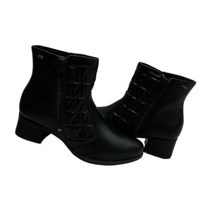 Imagem de Bota Dakota DA312 Salto Medio Ziper Cano Curto Casual Feminino