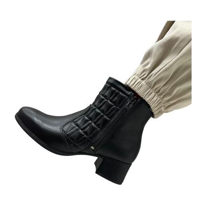 Imagem de Bota Dakota DA312 Salto Medio Ziper Cano Curto Casual Feminino