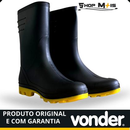 Bota De Borracha Pvc Galocha Motoqueiro Chuva Vonder Galocha