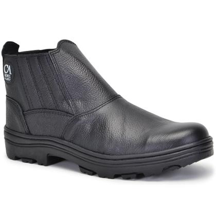 Imagem de Bota De Couro Masculina Para Fazendeiro Obra Trabalhar Confortável Macia Resistente Durável Alta Qualidade CA Shoes