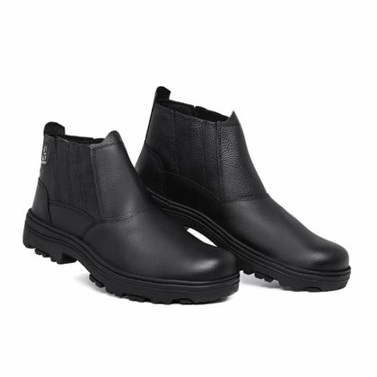 Imagem de Bota De Segurança Com C A Solado De Borracha Em Couro