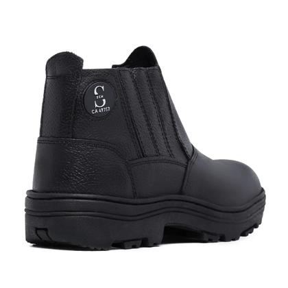 Imagem de Bota De Segurança Com C A Solado De Borracha Em Couro