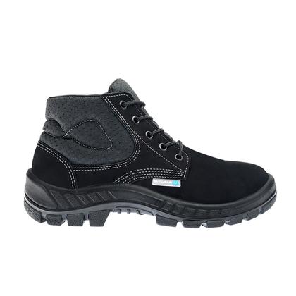 Imagem de Bota De Segurança Couro Nobuck Para Trabalho Marluvas 50B26 Cor:PretoTamanho:37