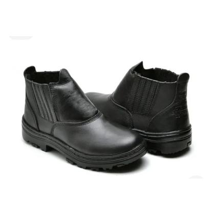 Imagem de Bota de Segurança em Couro By Jack Elástico Solado Costurado Biqueira PVC e CA