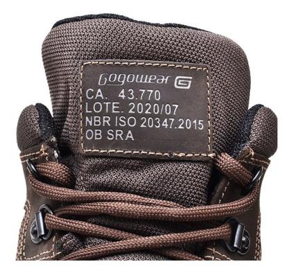 Imagem de Bota De Segurança Gogowear Falc Com C.A EPI Para Trabalho Masculina