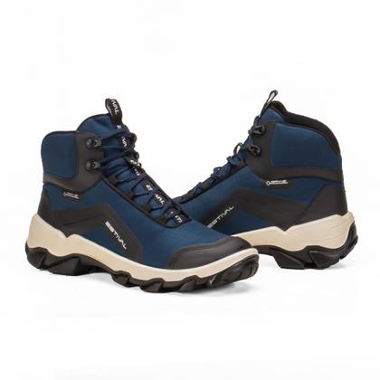Imagem de Bota de Segurança Hybrid Focus Blue Estival Azul Bico Composite HB50003S1BL CA 47901 Brinde Palmilha PU Gel