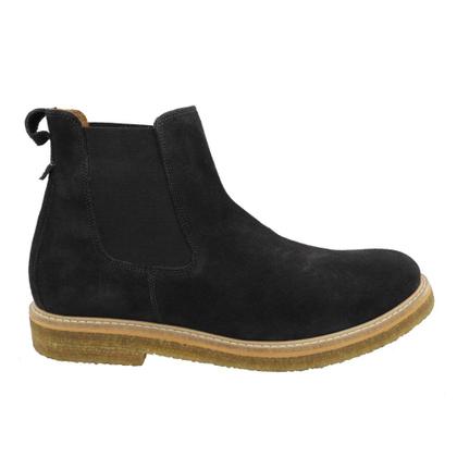 Imagem de Bota Elastico Lateral Chelsea Masculina Camurça Palmilha Gel Forrada Solado Crepe Puxador Traseiro